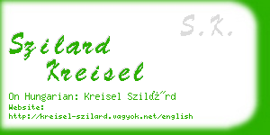 szilard kreisel business card
